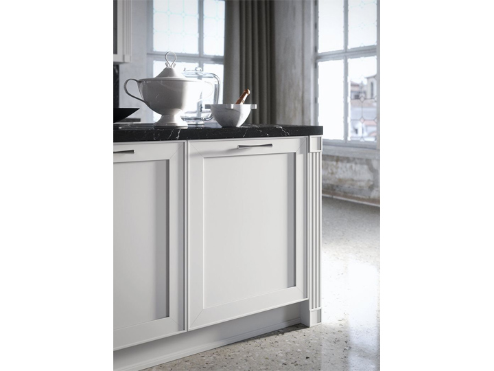Matt White Classical Kitchen Design Customize Style